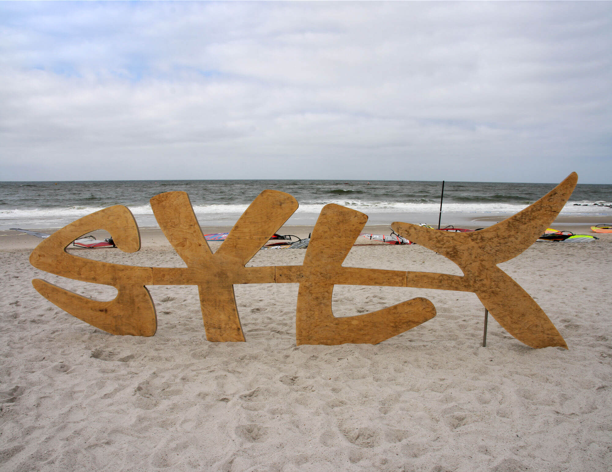 Sylt-Skulptur am Strand